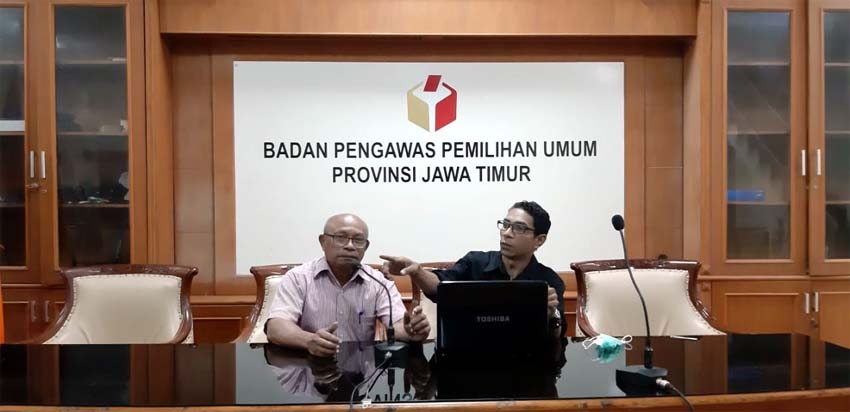 Koordinator Devisi PHL Bawaslu Banyuwangi, Adrian Yansen Pale. (ras)